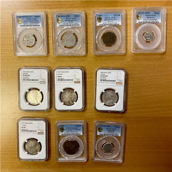 INDIA: LOT of 10 coins