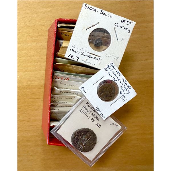 INDIA: LOT of 28 coins, copper unless noted