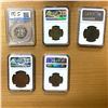 Image 2 : CHINA: LOT of 5 coins