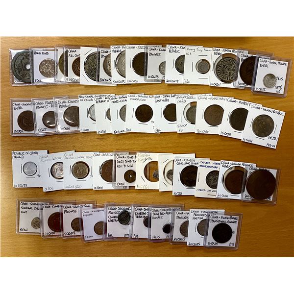 CHINA: LOT of 52 coins