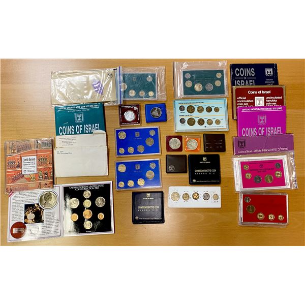 ISRAEL AND WORLDWIDE: LOT of 26 mostly Israel singles and sets