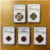 Image 1 : JORDAN: SET of 5 encapsulated coins