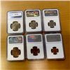 Image 2 : JORDAN: SET of 6 encapsulated coins