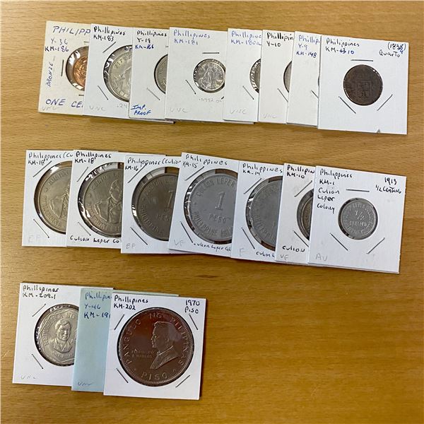 PHILIPPINES: LOT of 18 coins