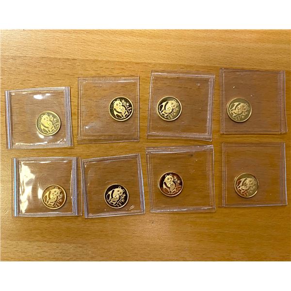 SINGAPORE: Republic, LOT of 8 AV medalets, Proof