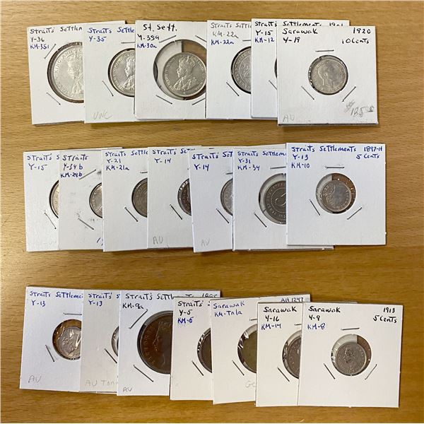 SOUTH EAST ASIA: LOT of 20 coins