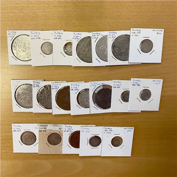 TURKEY: LOT of 19 coins