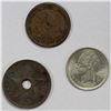 Image 1 : BELGIUM & COLONIES: LOT of 3 coins