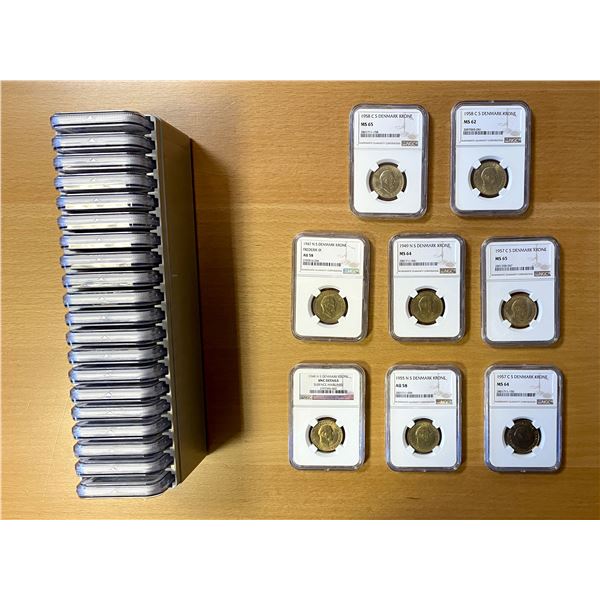 DENMARK: LOT of 28 slabs
