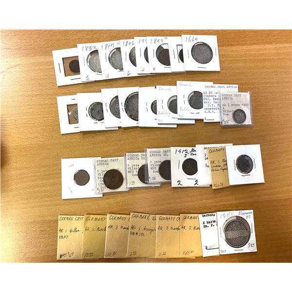 EUROPE: LOT of 33 coins