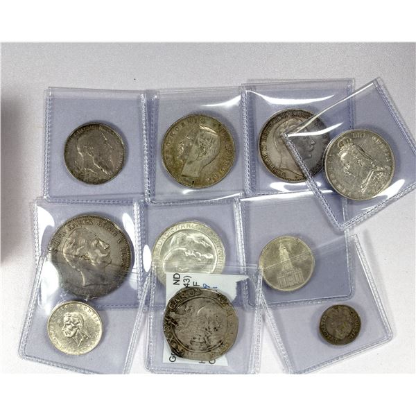 EUROPE: LOT of 10 German and British coins