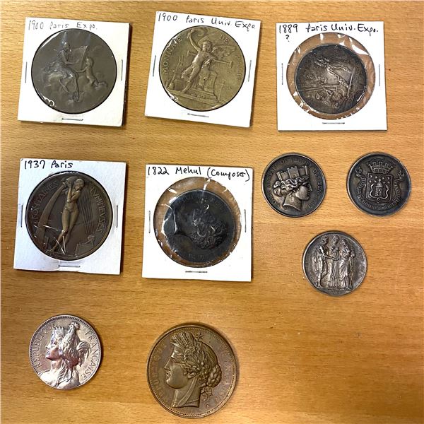 FRANCE: LOT of 10 medals
