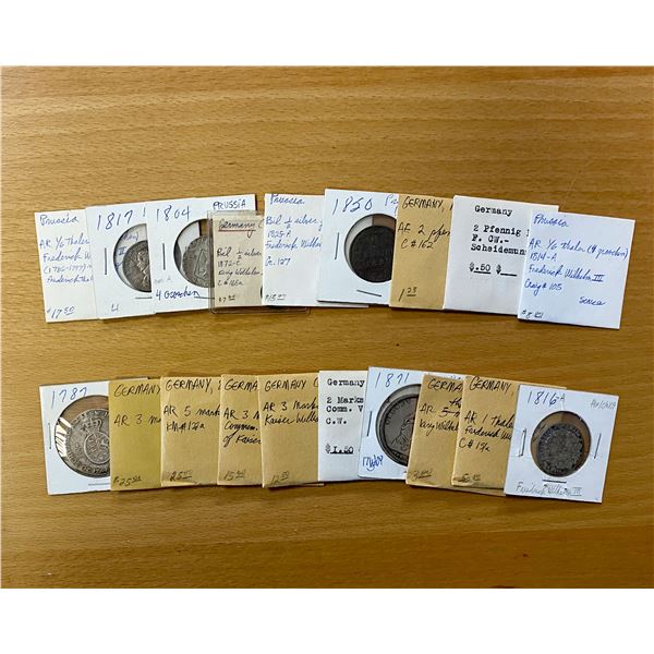 GERMAN STATES: LOT of 19 coins