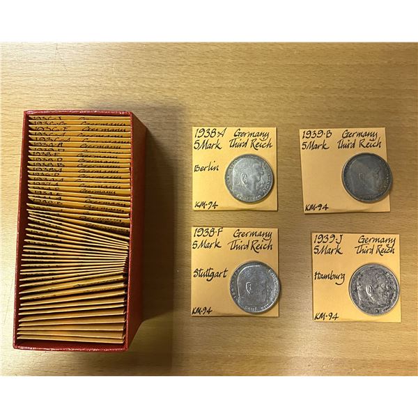 GERMANY: LOT of 50 German coins