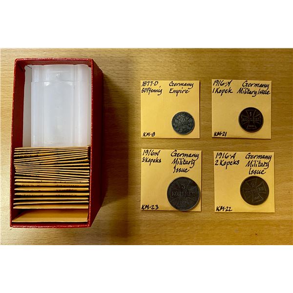 GERMANY: LOT of 27 various German coins