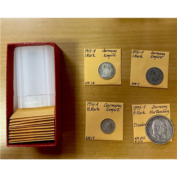 GERMANY: LOT of 15 German coins