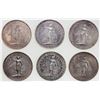 Image 1 : GREAT BRITAIN: LOT of 6 trade dollars