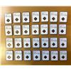 Image 1 : GREAT BRITAIN: LOT of 28 certified coins