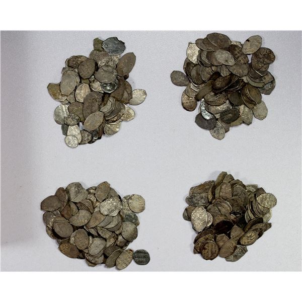 RUSSIA: LOT of about 400 silver "wire money"