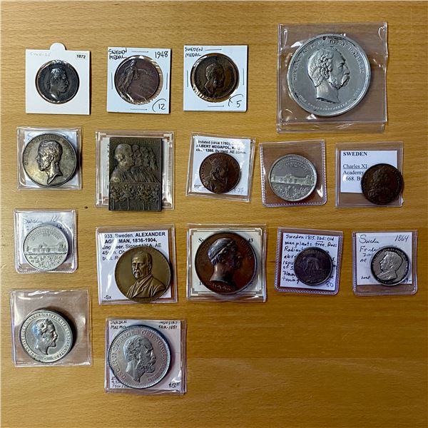 SCANDINAVIA: LOT of 16 medals