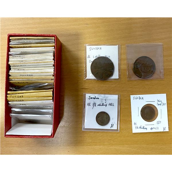 SWEDEN: LOT of 52 varied coins