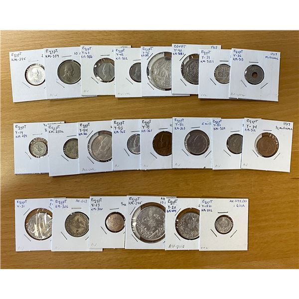 EGYPT: LOT of 22 coins