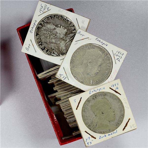 ETHIOPIA: LOT of 24 coins
