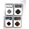 Image 2 : MOROCCO: LOT of 4 encapsulated coins