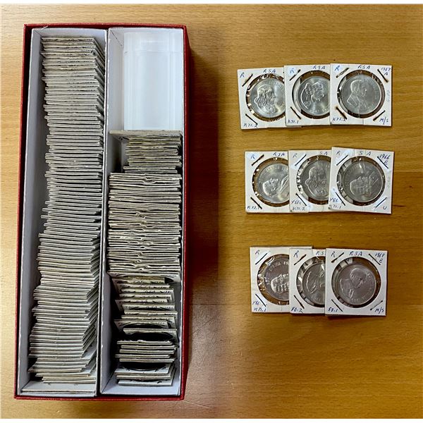 SOUTH AFRICA: LOT of 158 varied coins