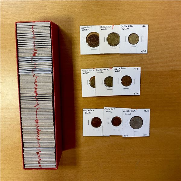 AMERICAS: LOT of 107 diverse coins