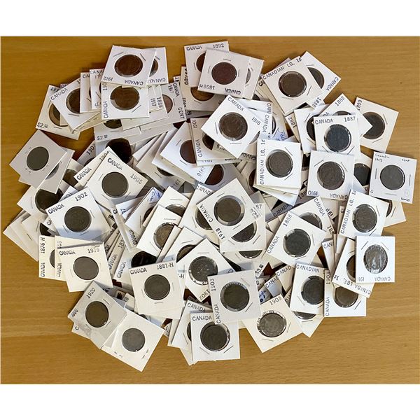 CANADA: LOT of 160 coins
