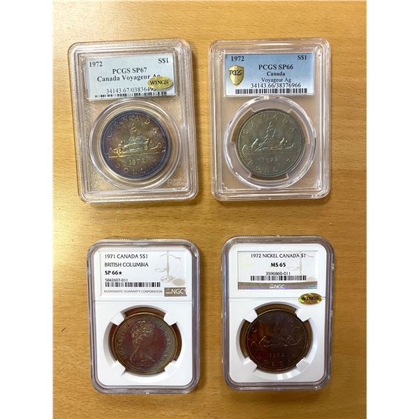 CANADA: LOT of 4 AR Dollars