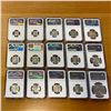 Image 2 : CUBA: LOT of 15 certified coins