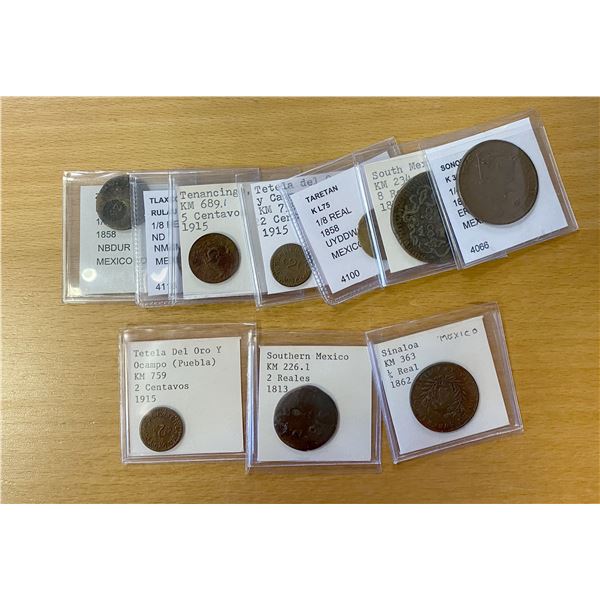 MEXICO: LOT of 10 coins