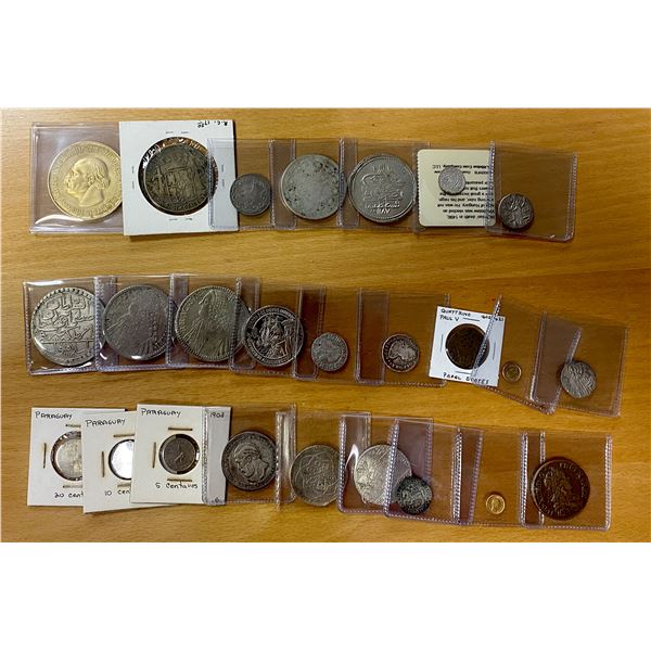 WORLDWIDE: LOT of 25 diverse world coins