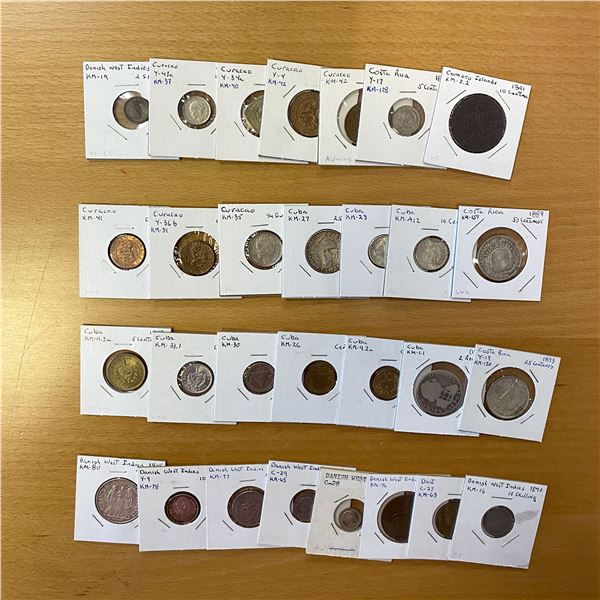 WORLDWIDE: LOT of 29 coins