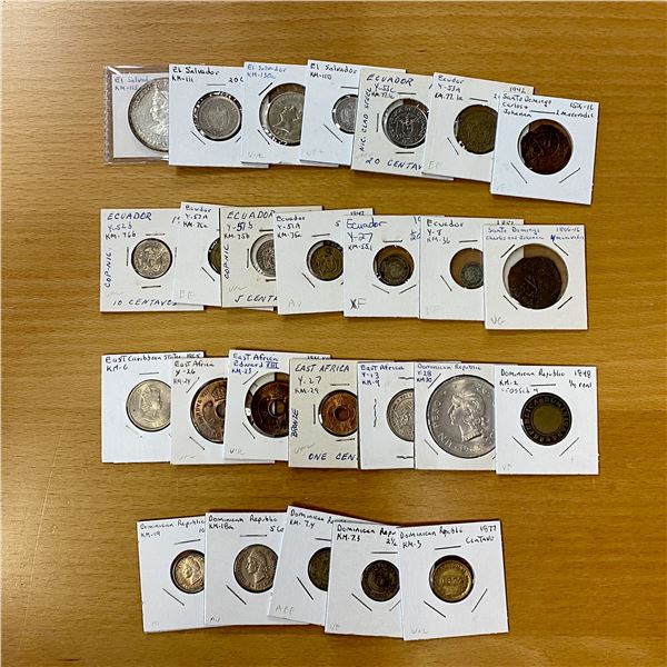 WORLDWIDE: LOT of 26 coins