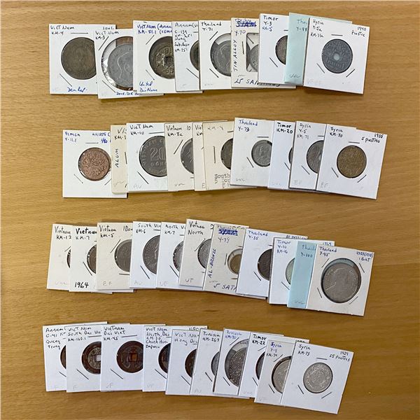 WORLDWIDE: LOT of 41 coins