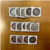 Image 1 : WORLDWIDE: LOT of 14 halfcrown- & crown-sized coins