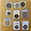 Image 1 : WORLDWIDE: LOT of 9 coins and medals