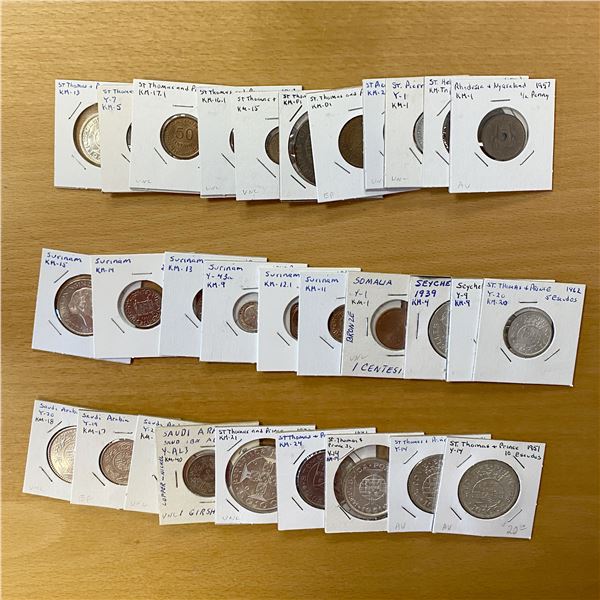 WORLDWIDE: LOT of 30 coins