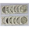 Image 1 : WORLDWIDE: LOT of 12 halfcrown- & crown-sized coins