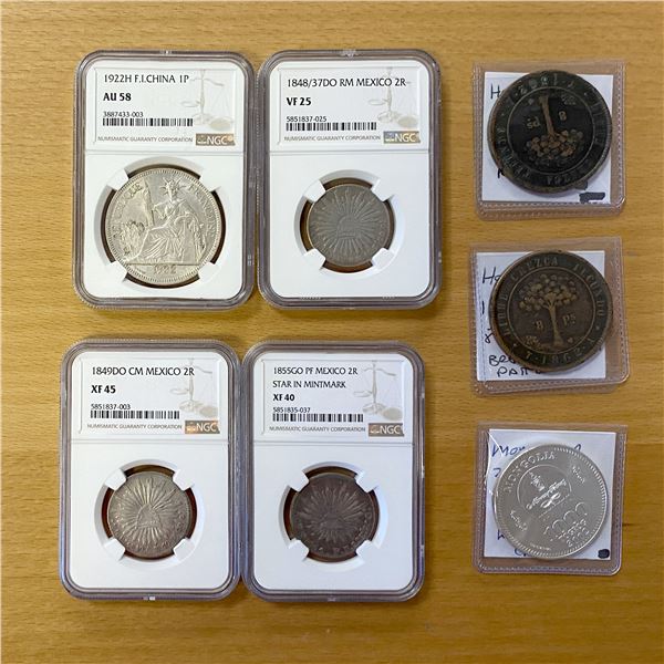 WORLDWIDE: LOT of 7 coins