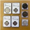 Image 1 : WORLDWIDE: LOT of 7 coins