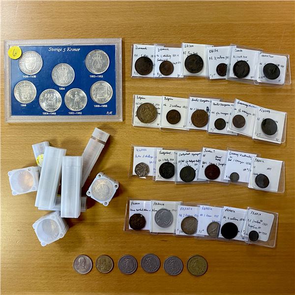WORLDWIDE: diverse LOT of 211 coins and exonumia