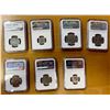 Image 2 : WORLDWIDE: LOT of 7 certified coins
