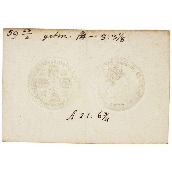 NETHERLANDS: Dutch Republic, assay receipt, 1759, Choice VF