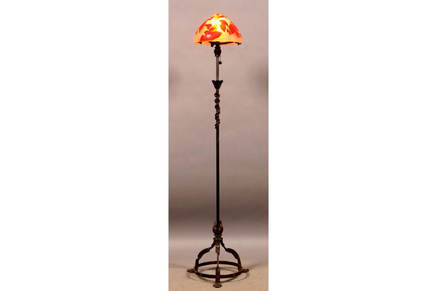 Wrought Iron Standing Lamp Galle Gl Shade