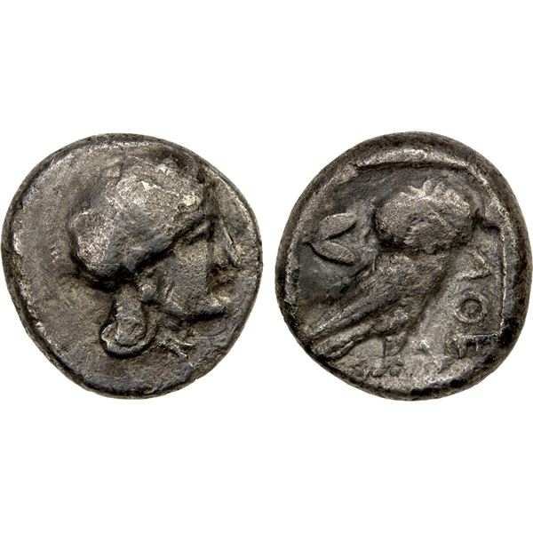 BACTRIA: Athenian Series, ca. 260-240 BC, AR drachm (3.49g), F-VF