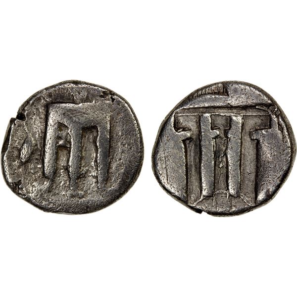 BRUTTIUM: Kroton, AR stater (7.00g), ca. 510-480 BC, Fine